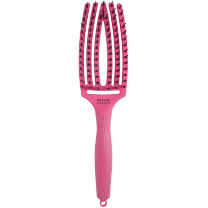 Olivia Garden Finger Brush Combo Medium Hot Pink Haarborstel