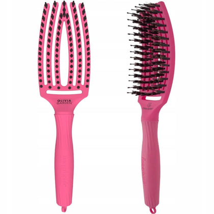 Olivia Garden Finger Brush Combo Medium Hot Pink Haarborstel