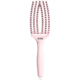 Olivia Garden Finger Brush Combo Medium Pastel Pink Haarborstel - Medium