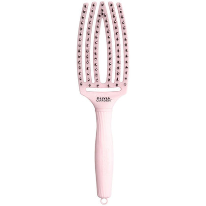 Olivia Garden Finger Brush Combo Medium Pastel Pink Haarborstel - Medium