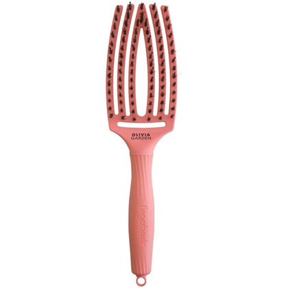 Olivia Garden Finger Brush Love Edition Care Iconic Boar&Nylon Radiant Peach - Medium