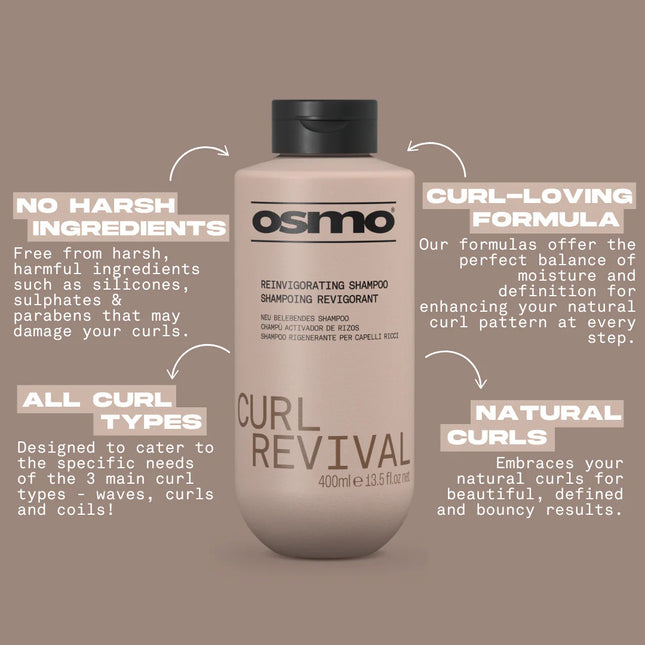 Osmo Curl Revival Reinvigorating Shampoo - 400ml