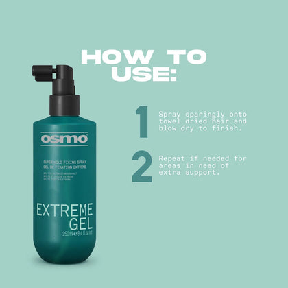 Osmo Extreme Gel Super Hold Fixing Spray - 250ml