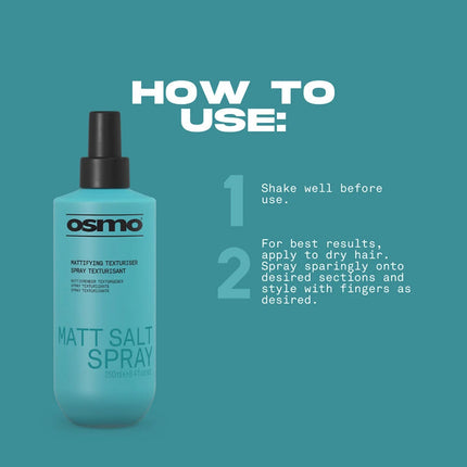 Osmo Matt Salt Spray Mattifying Texturiser - 250ml