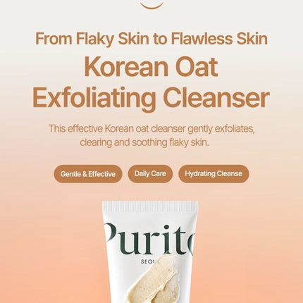 Purito Oat Exfoliating Facial Scrub Cleanser - 150ml