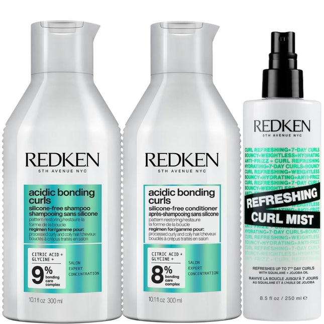 Redken Acidic Bonding Curls Refresh Set- 2x300+250ml