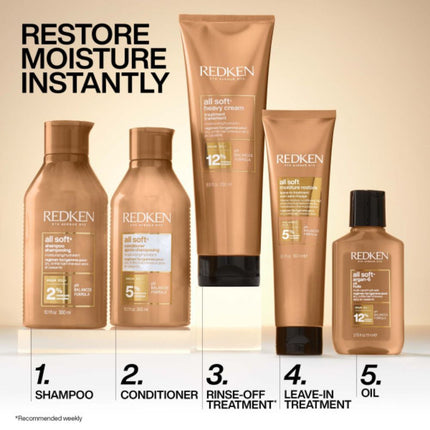Redken All Soft Argan Oil Shampoo Refill- 500ml