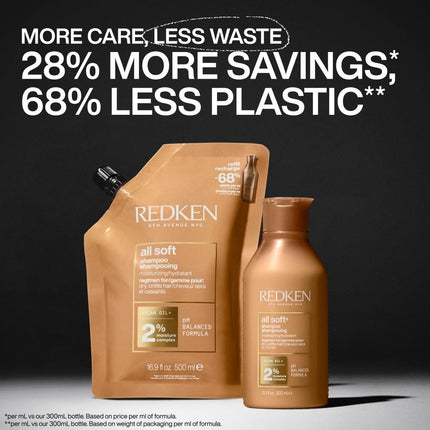 Redken All Soft Argan Oil Shampoo Refill- 500ml