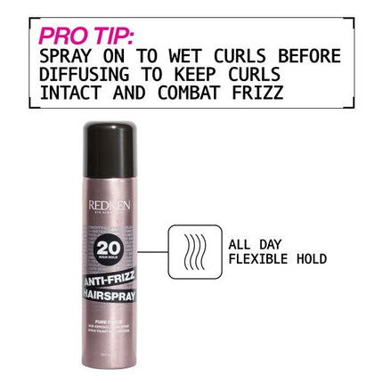 Redken Anti-Frizz Pure Force 20 Hairspray - 250ml