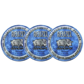 Reuzel Strong Hold Water Soluble Pomade (Blauw) 3-Pack - 3x95gr.
