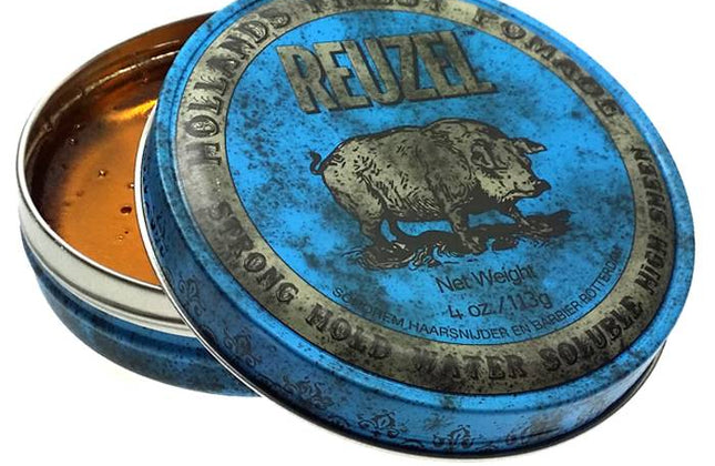 Reuzel Strong Hold Water Soluble Pomade (Blauw)