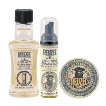 Reuzel Wood & Spice Set - 100ml+70ml+35gr.