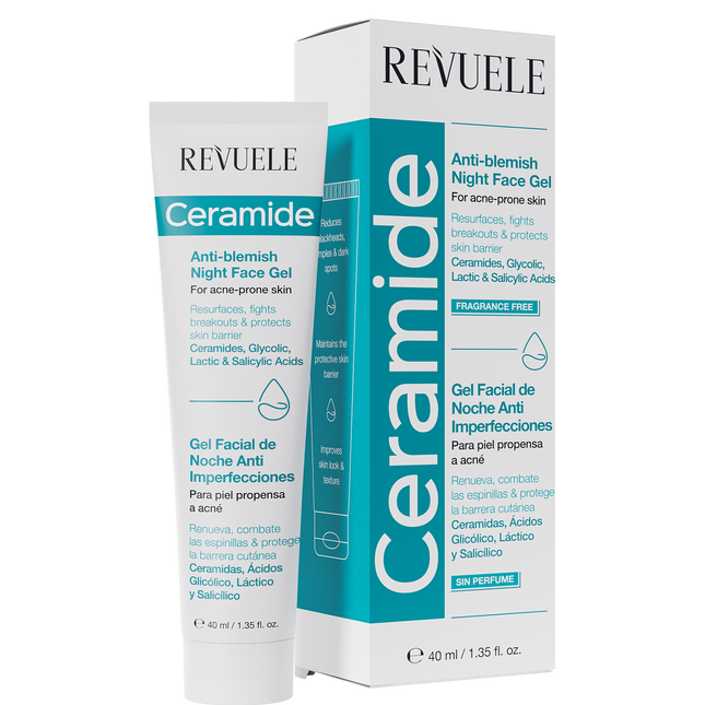 Revuele Ceramide Anti-Blemish Night Face Gel - 40ml