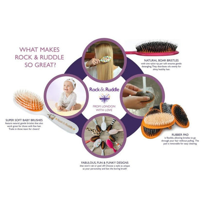 Rock & Ruddle Haarborstel Tickled Pink Shimmer