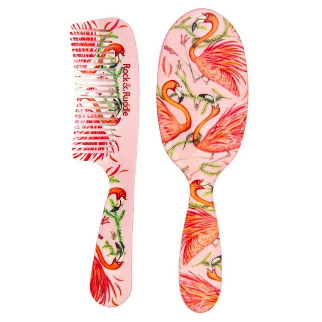 Rock & Ruddle Kam Met Handvat Flamingo's