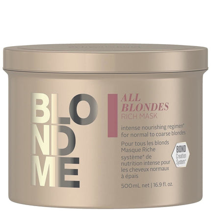 Schwarzkopf Blond Me All Blondes Rich Mask - Sale