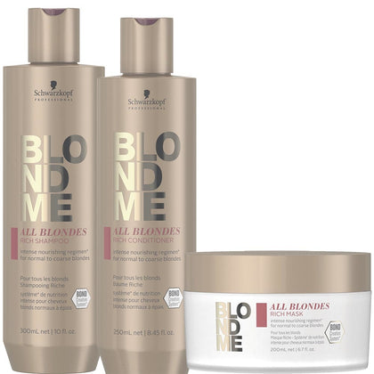 Schwarzkopf Blond Me All Blondes Rich XL Set - 300+250+200ml
