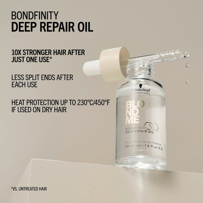 Schwarzkopf BlondMe Bondfinity Deep Repair Oil - 50ml