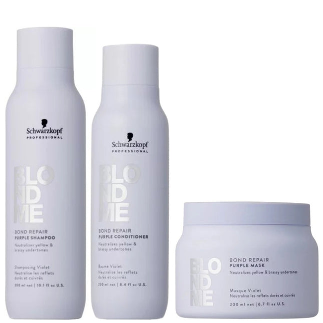Schwarzkopf BLONDME Purple Toning XL Set - 300+250+200ml