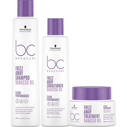 Schwarzkopf Bonacure Frizz Away Extra Care Set - 250+200+200ml