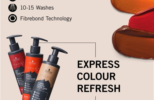 Schwarzkopf Chroma ID 7-77 Bright Copper Color Mask - 300ml