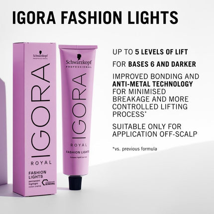 Schwarzkopf Igora Royal Fashion Lights Highlight Kleur - 60ml