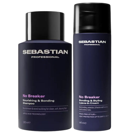Sebastian No.Breaker Shampoo & Leave-In Cream Set - 280+145ml
