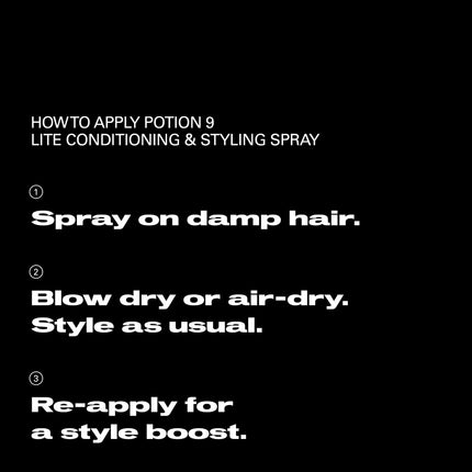 Sebastian Potion 9 Lite Conditioning & Styling Spray - 150ml