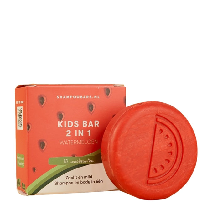 ShampooBars 2-in-1 Kids Bar Watermeloen Haar en Lichaam - 60g