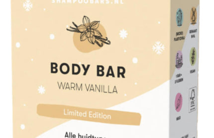 ShampooBars Body Bar Warm Vanilla alle huidtypes - 60gr