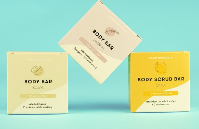 ShampooBars Body Oil Bar Mango Papaja Normale tot Droge huid - 45g