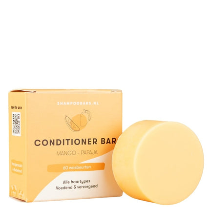 ShampooBars Conditioner Bar Mango Papaja krullend & droog haar - 60g