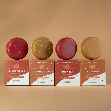 ShampooBars Shampoo Bar Appel Kaneel Alle haartypes - 60g
