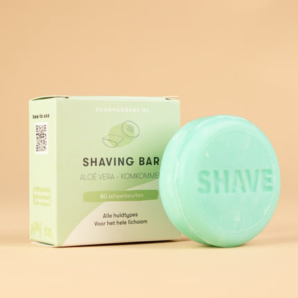 ShampooBars Shaving Bar Aloë Vera & Komkommer - 60g