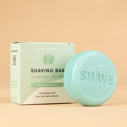 ShampooBars Shaving Bar Eucalyptus & Tea Tree Sensitive - 60g