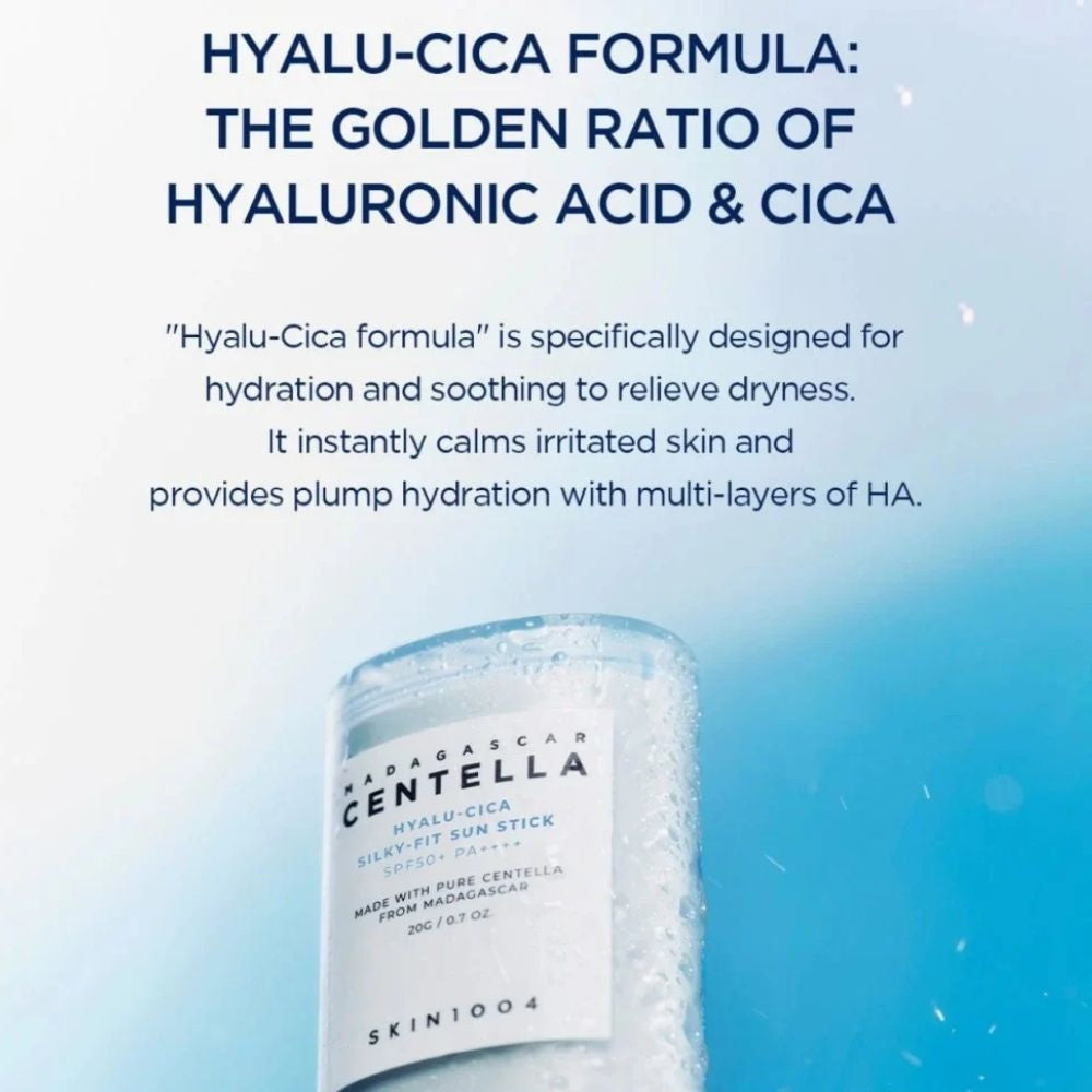 Skin1004 Madagascar Centella Hyalu-Cica Silkyfit Sun Stick Spf50 PA++++ - 20gr