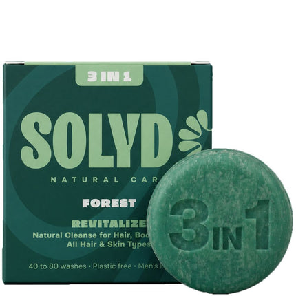 SOLYD 3-in-1 Bar Forest Hair, Body and Face - 60g