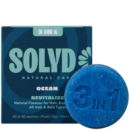 SOLYD 3-in-1 Bar Ocean Haar, Lichaam en Gezicht - 60g