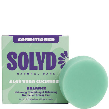SOLYD Conditioner Bar Aloe Vera - Cucumber for All Hair Types - 45g