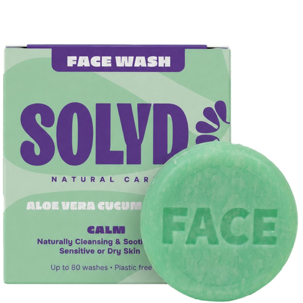 SOLYD Facewash Bar Aloe Vera Cucumber Sensitive Skin - 60g