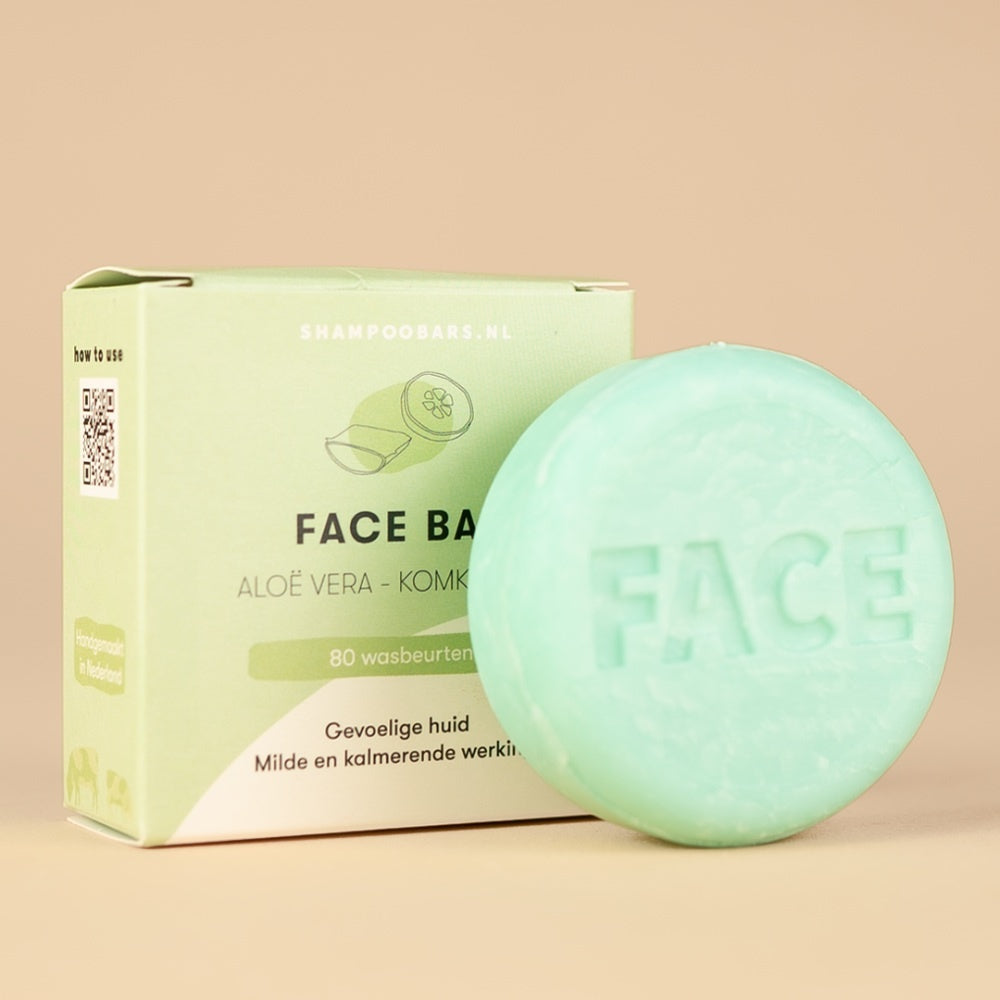 SOLYD Facewash Bar Aloe Vera Cucumber Sensitive Skin - 60g
