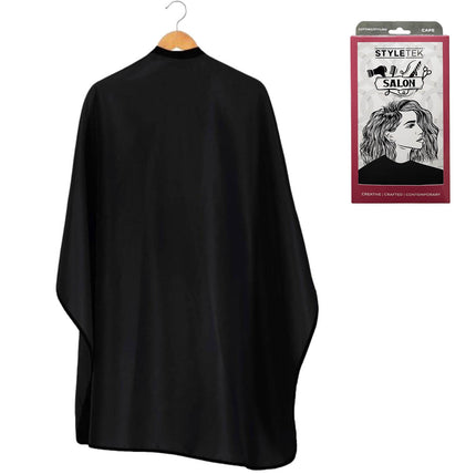 Styletek Kap/Verfmantel Zwart met drukknopen - 152x120cm