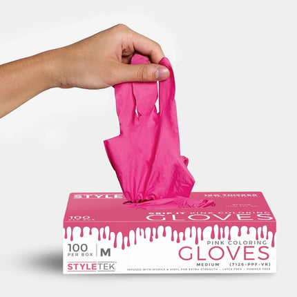 Styletek Vinyl Roze Handschoenen Poeder- & Latexvrij - 100st