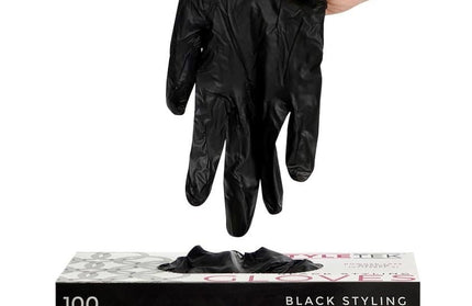 Styletek Vinyl Zwarte Handschoenen Poeder- & Latexvrij - 100st