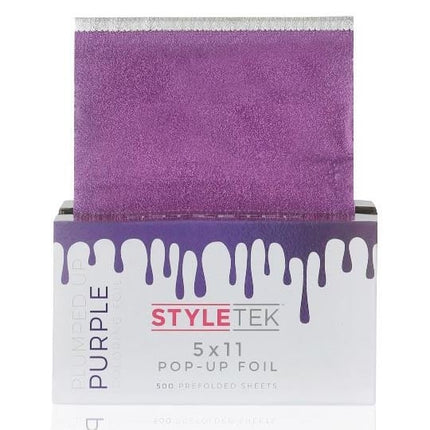 Styletek Voorgevouwen 5x11 Paarse Pop Up Folie - 500st