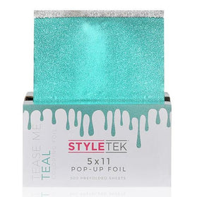 Styletek Voorgevouwen 5x11 Teal Pop Up Folie - 500st