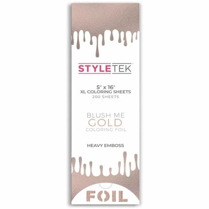 Styletek XL Aluminium Folie - Blush Me Gold - 200 stuks