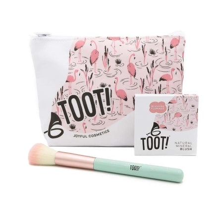 TOOT! Blushing Flamingo Blush Bag Set