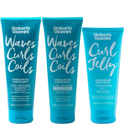Umberto Giannini Waves, Curls & Coils Trio - 200+250+250ml
