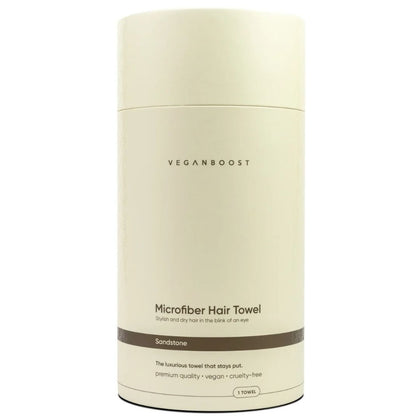 Veganboost Hair Towel Sandstone